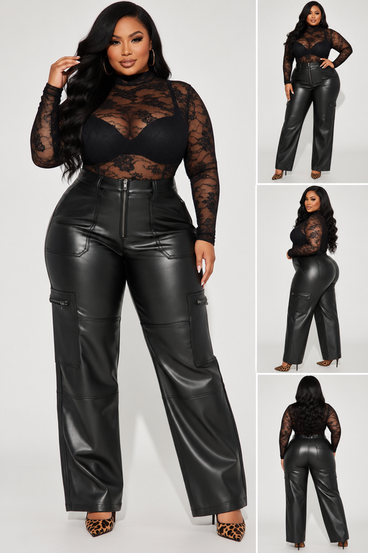 Black Leather Pants
