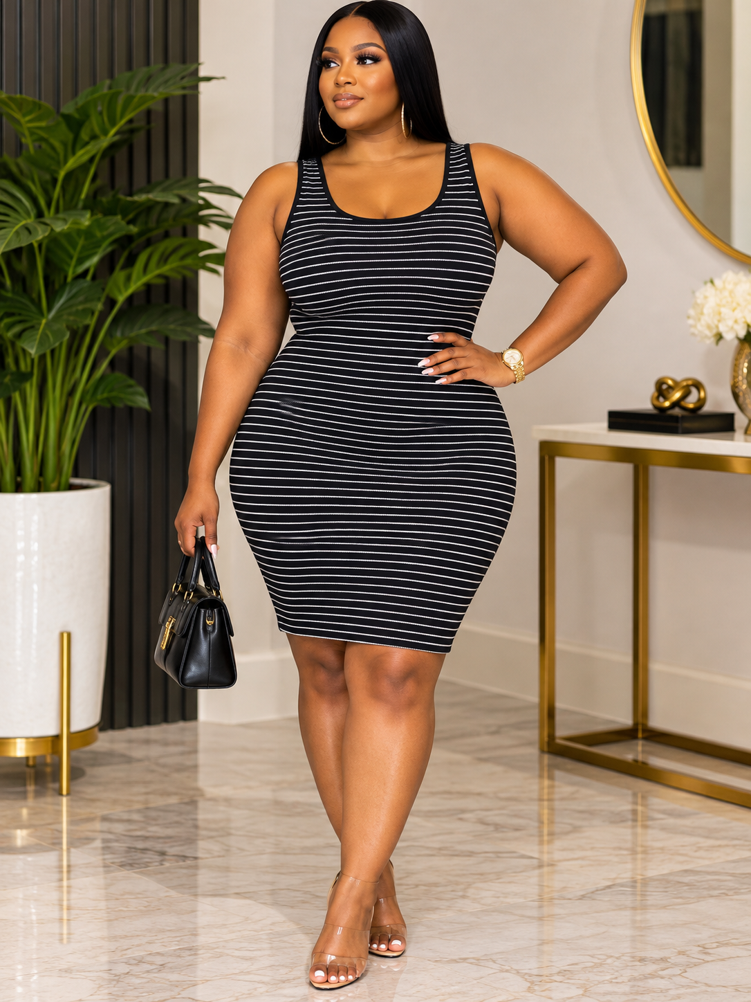 Stripes & Sophistication Dress