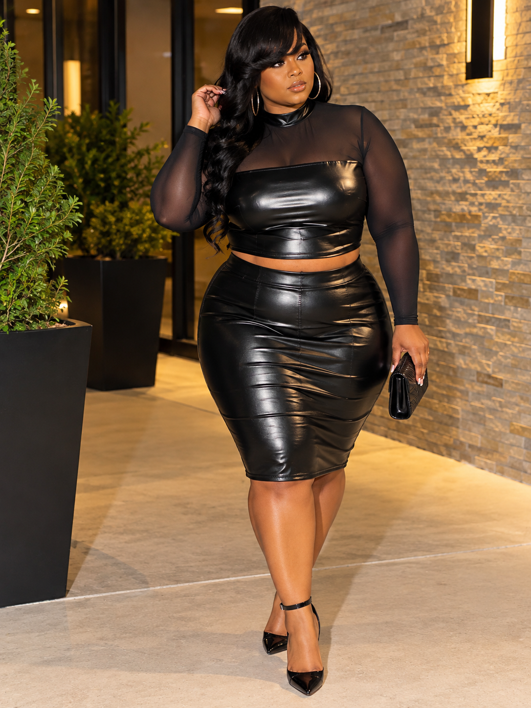 Midnight Luxe Faux Leather Set