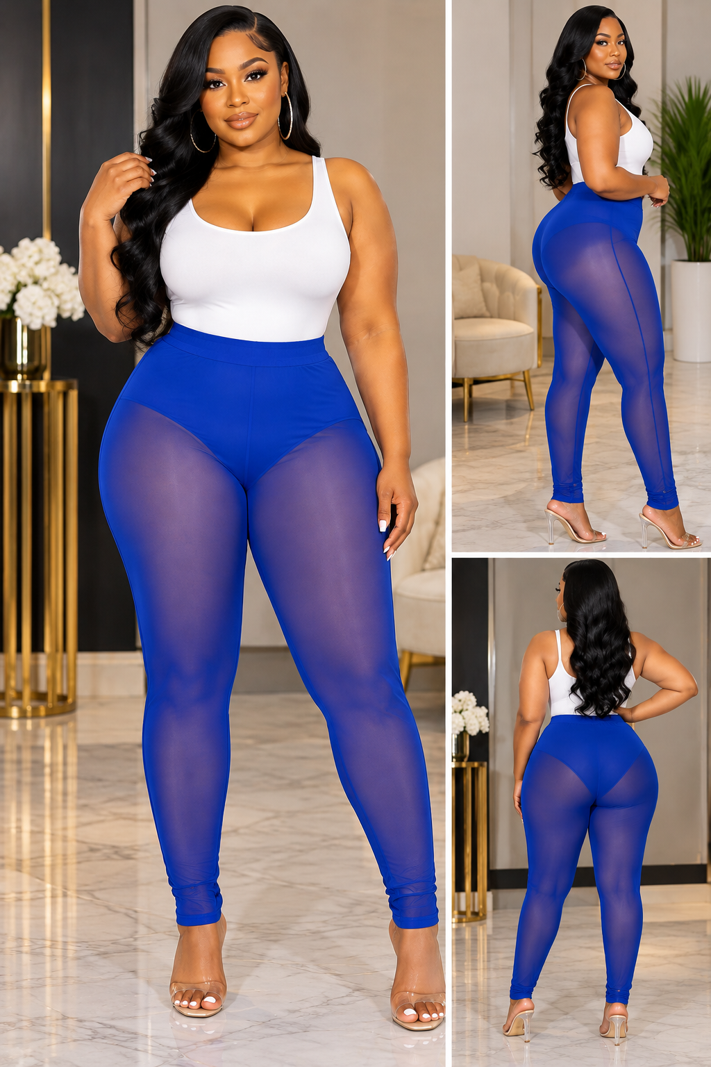Sheer Leggins With Panty Included