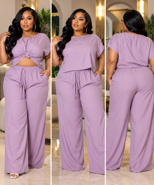 Lavender Two Piece Set