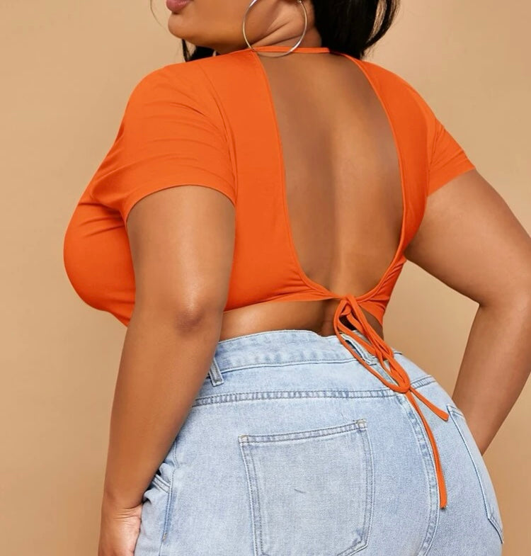 Backless Crop Top