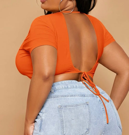 Backless Crop Top